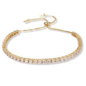 Rachelment The Label Essential Tennis Bracelet - Gold